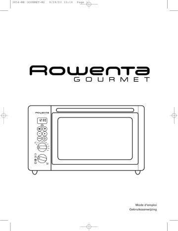 Manuel du propriétaire | Rowenta OR 8020 Manuel utilisateur | Fixfr