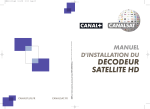 CANAL PLUS DECODEUR MEDIASAT MAX HD Manuel utilisateur