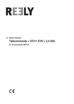 Reely 1897778 GT2+1 EVO Pistol grip RC 2,4 GHz No. of channels: 3 Manuel utilisateur