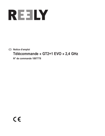 Mode d'emploi | Reely 1897778 GT2+1 EVO Pistol grip RC 2,4 GHz No. of channels: 3 Manuel utilisateur | Fixfr