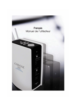 CIBOX WIRELESS CINE BOX HD Manuel utilisateur