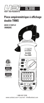 UEi DL389B DUAL DISPLAY HAVC CLAMP METER Manuel du propriétaire