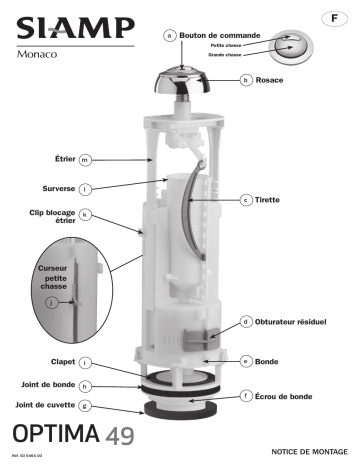 Siamp OPTIMA 49 Manuel utilisateur | Fixfr