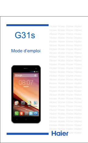 Haier G31S Mode d'emploi | Fixfr