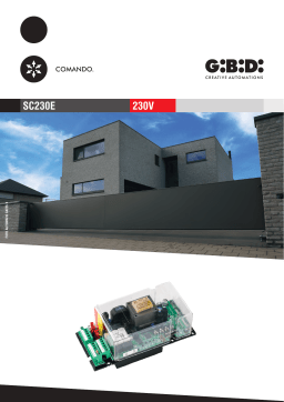 GiBiDi SC230E Control Panel Fiche technique