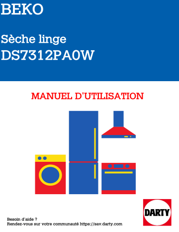 Manuel du propriétaire | Beko DS7312PA0W Manuel utilisateur | Fixfr