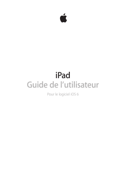 Apple iPad iOS 6.0 Manuel utilisateur