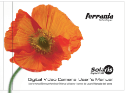 Ferrania SOLARIS DIGITAL V501 Manuel utilisateur