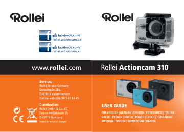 AC310 | Mode d'emploi | Rollei Actioncam 310 Manuel utilisateur | Fixfr
