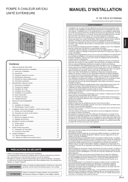 Fujitsu WOHA100KLT Guide d'installation