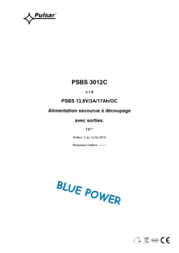 Pulsar PSBS3012C - v1.0 Manuel utilisateur