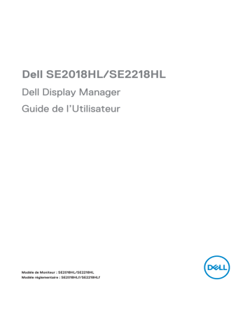 Dell SE2018HL electronics accessory Manuel utilisateur | Fixfr