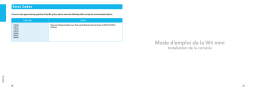 Nintendo Wii Mini Mode d'emploi