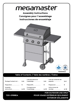 Megamaster 720-0988EA grill Manuel utilisateur