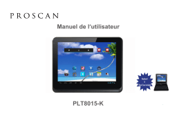 ProScan PLT 8015-K Manuel utilisateur