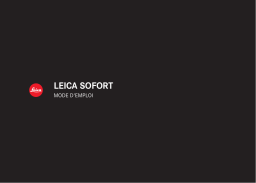 Leica Sofort Manuel utilisateur