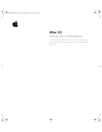 Manuel du propriétaire | Apple iMac G5 Manuel utilisateur | Fixfr