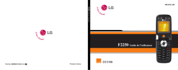 LG Série F2250 Mode d'emploi | Fixfr
