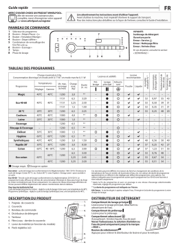 Whirlpool TDLR 65230S FRN Manuel utilisateur