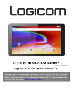 Logicom La Tab 105 Manuel utilisateur