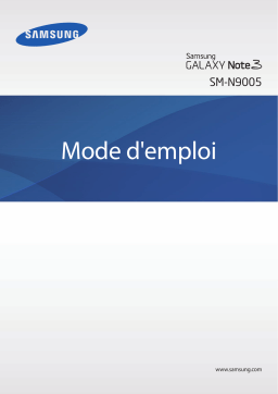 Samsung galaxy note 3 Mode d'emploi