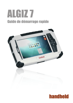 Handheld Algiz 7 Manuel utilisateur