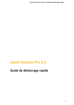 Avast Antivirus 5.0 Pro Manuel utilisateur