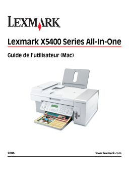 Lexmark X5495 Manuel utilisateur