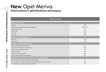 Manuel du propriétaire | Opel Meriva Manuel utilisateur | Fixfr