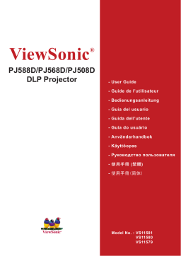 ViewSonic PJ568D Manuel utilisateur