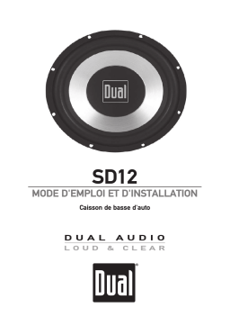 Dual SD12 Manuel utilisateur