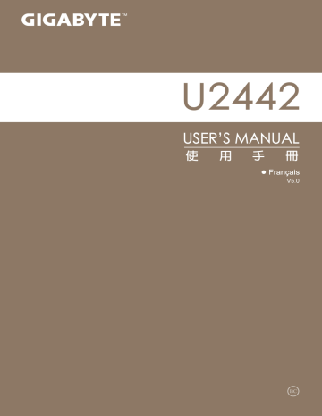 Manuel du propriétaire | Gigabyte U2442D Manuel utilisateur | Fixfr