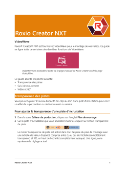 Roxio Creator NXT 6 Pro Mode d'emploi