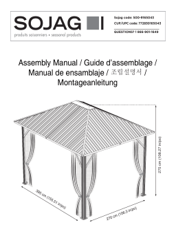 Sojag 10 ft. x 14 ft. Genova Gazebo Manuel utilisateur