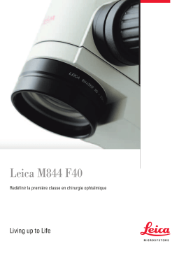 Leica M844 F40 Manuel utilisateur