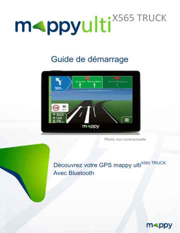 Guide de démarrage rapide | MAPPY ulti X565 Truck Manuel utilisateur | Fixfr