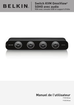 Belkin SWITCH KVM SOHO, VGA & USB-4 PORTS #F1DS104LEA Manuel utilisateur