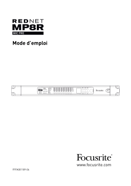 Focusrite Pro RedNet MP8R Mode d'emploi