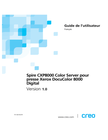 DocuColor 7000/8000 | Xerox DocuColor 7000AP/8000AP Digital Press Mode d'emploi | Fixfr