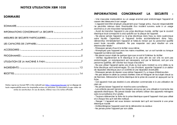 Manuel du propriétaire | Aitek xbm 1038 Manuel utilisateur | Fixfr