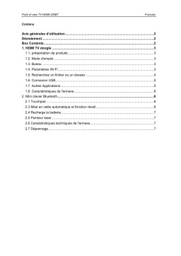 Point of View TV-HDMI-200BT Manuel utilisateur