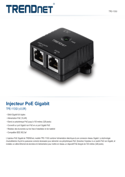 Trendnet TPE-113GI Gigabit PoE Injector Fiche technique