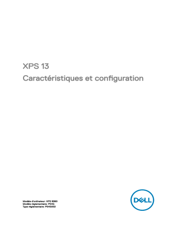 Dell XPS 13 9360 laptop Guide de démarrage rapide | Fixfr
