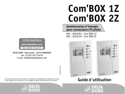 DELTA DORE COM BOX 2Z Manuel utilisateur