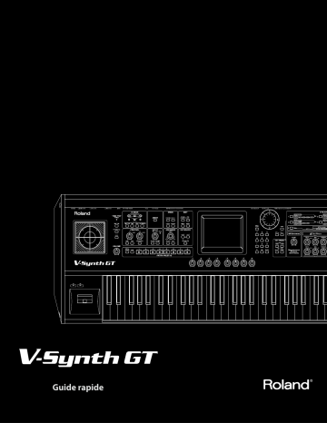 Manuel du propriétaire | Roland V-Synth GT Manuel utilisateur | Fixfr