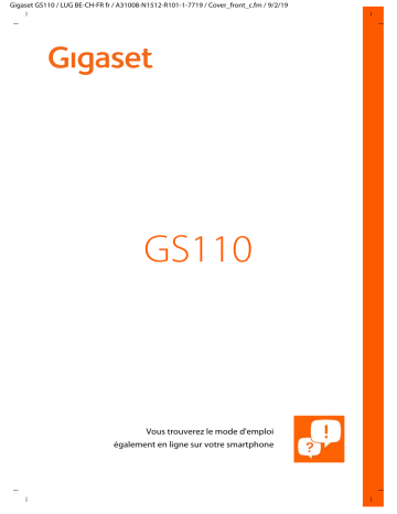 Gigaset GS110 Manuel utilisateur | Fixfr