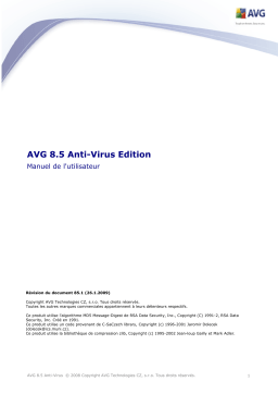 AVG ANTI-VIRUS 8.5 Manuel utilisateur