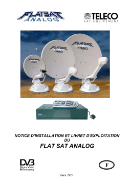 Teleco Flatsat Analog Manuel utilisateur