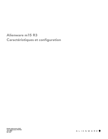 Alienware m15 R3 laptop Manuel utilisateur | Fixfr