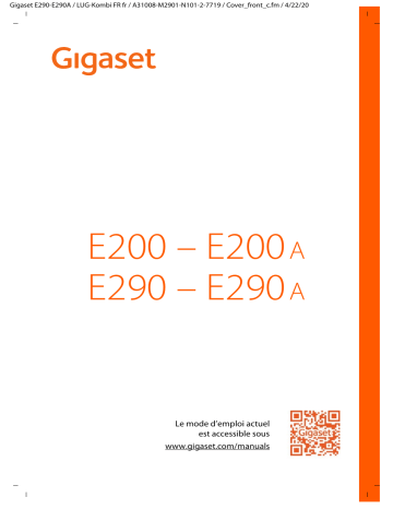 Gigaset E290 Mode d'emploi | Fixfr